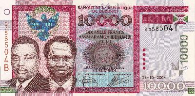 Beschrijving voorzijde: NDADAYE